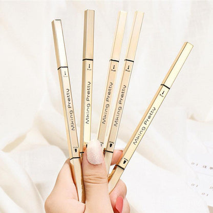 Double-ended Eyebrow Pencil, Gift for GF,?Waterproof Long Lasting Eyebrow Pen with Brow Brush Eye Brow Makeup Products