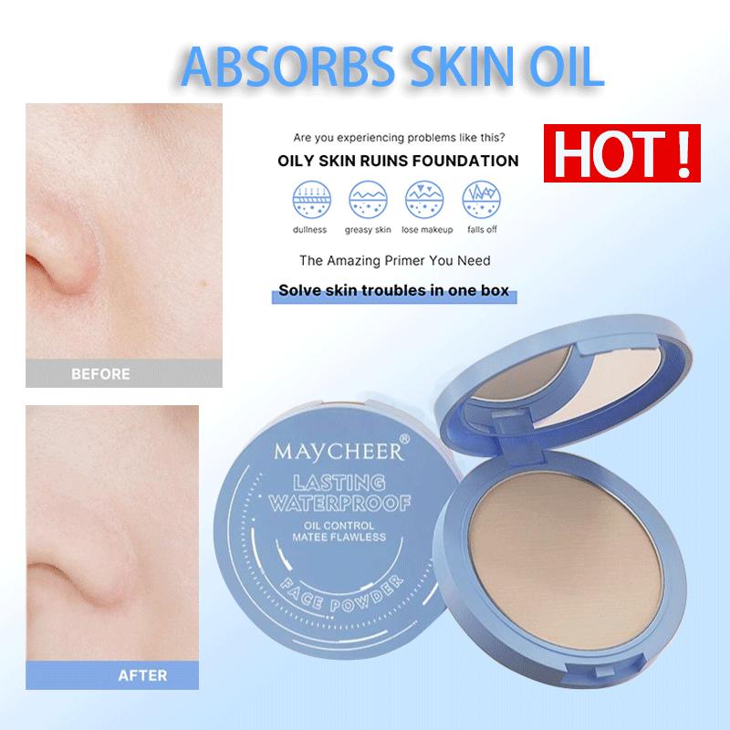 MAYCHEER quick-setting concealer, perfect breathable powder, long-lasting oil control and moisturizing, even skin tone, suitable for all skin types Flawless Foundation Makeup Coverage Daily Gentle Setting Powder Moisturizer Hydrate