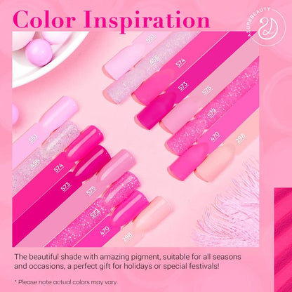 [No UV LAMP NEEDED] AZUREBEAUTY 8 Colors Dip Powder Nail Starter Kit, DIY Nails At Home, Pastel Colors, Beginner Friendly Nail Kit All-in-One, Gift for Mom Gift for Girlfriend, No Lamp Needed