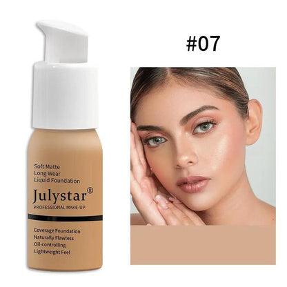 30ml Long-lasting Foundation, Oil Control Foundation, Moisturizing Coverage Makeup Cream, Lightweight Concealer Foundation