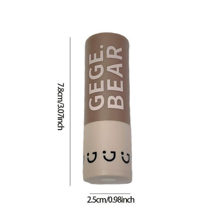 Gege Bear Hairline Contouring Shadow Powder Stick, 1 Count Convenient Portable Natural Instant Hairline Contour Stick With Sponge Tip, Hair Makeup For Women