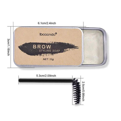 Eyebrow Styling Soap with Brush, Eyebrow Shaping Cream and Eyebrow Brush Set, Long Lasting Eye Brow Styling Cream, Cosmetic Eyebrow Brush Tool for Music Festival