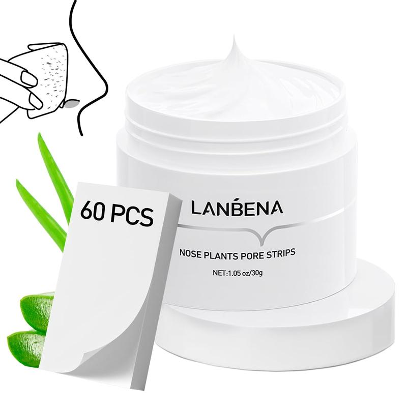 LANBENA Blackhad Remover Strps,Deep Cleansing Nose Strips, Pore Strips Blackhead Remover for Face, Black Head Remover for Nose, 1015min Leaving Your Skin Fresh and CleanLANBENA Blackhad