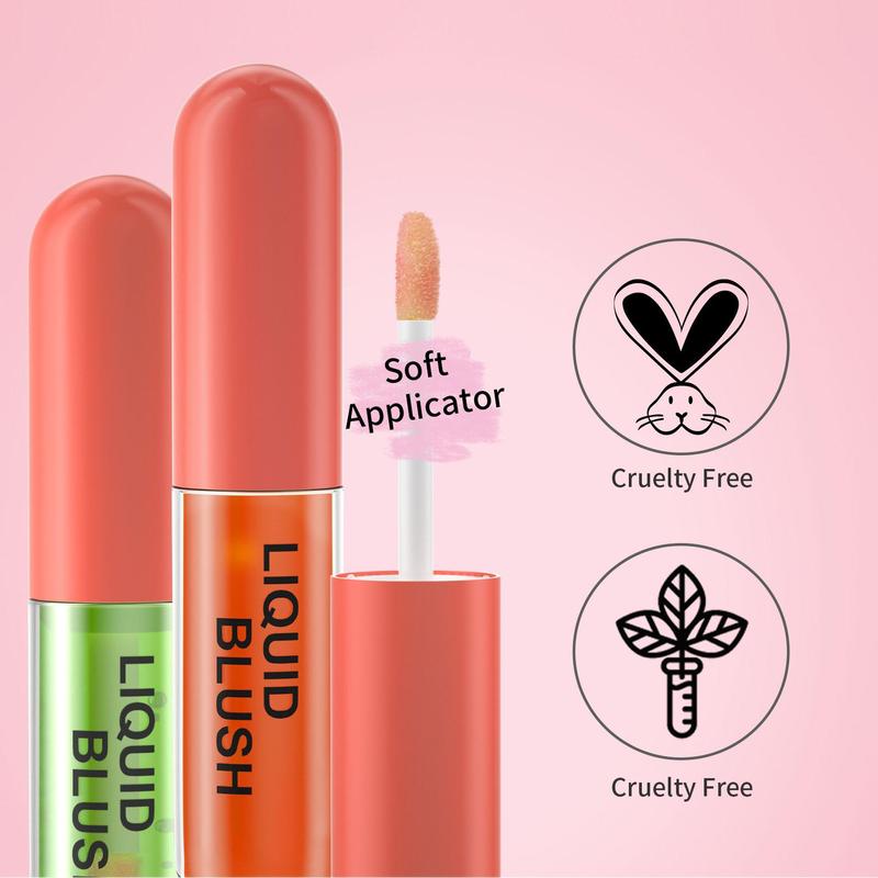 Liquid Blush, 1 Count Color Changing Blush Oil, Smudge-proof Blush Liquid Stick, Natural Look Blush for Daily Makeup, Blend to Create Natural and Vibrant Makeup