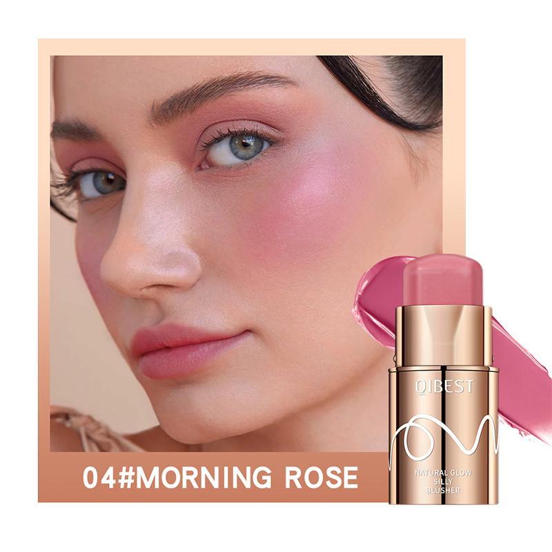 Long Lasting Blush Stick, Natural Look Blush for Daily Makeup, Lightweight Blush for All Skins, Soft Color Shadow, Suitable for All Occasions