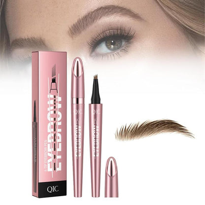 Long Lasting Eyebrow Pencil, Sweat Proof High Pigmented Brow Shading and Filling Pencil, 1 count Liquid Eyebrow Pen, Waterproof Brow Pen with Micro-Fork Tip,  Makeup Tool