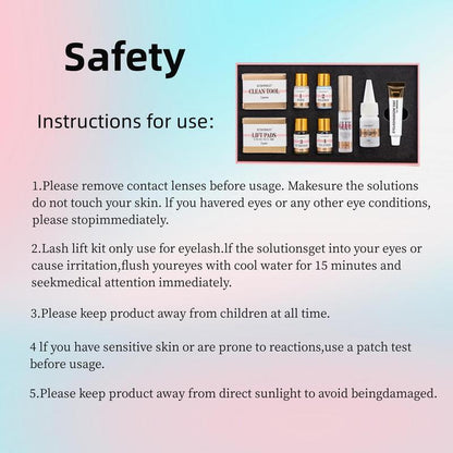 Eyelash Lift & Tint Kit, Summer Gifts, 12pcs/set Semi-permanent Eyebrow Lift & Perm Kit for Daily Makeup, DIY Hair Dying Tools Kit for Home & Beauty Salon Use, Cosmetic Products