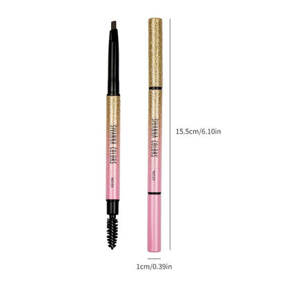 2 In 1 Eyebrow Pencil (1 Piece), Long Lasting Eyebrow Pen, Waterproof Makeup Eyebrow Pen