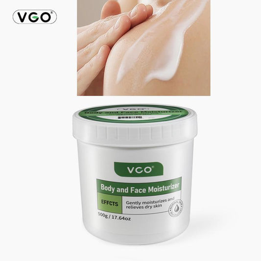 VGO Body and Face Moisturizer Moisturizing Cream for Dry Skin, 500g / 17.64oz