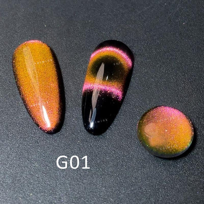 5pcs/lot Galaxy Color Shifting Cat Eye Gel Nail Polish Set Magnet Polish