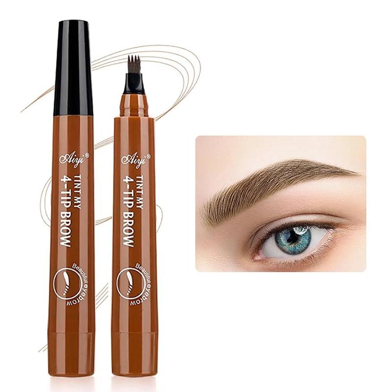 Four Claw Liquid Eye Brow Pen, 1 Count Waterproof Long-lasting Eyebrow Pencil, Sweat-proof Smoothing Tip Brow Styling Pen for Daily Use