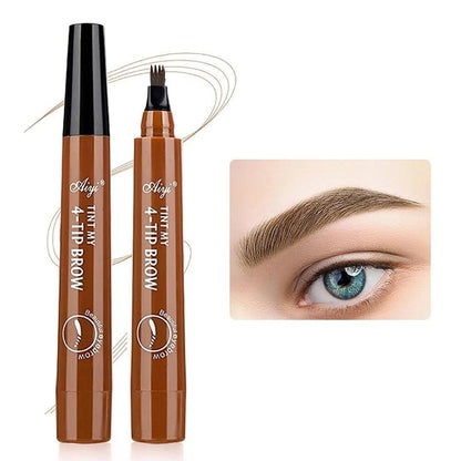 Four Claw Liquid Eye Brow Pen, 1 Count Waterproof Long-lasting Eyebrow Pencil, Sweat-proof Smoothing Tip Brow Styling Pen for Daily Use