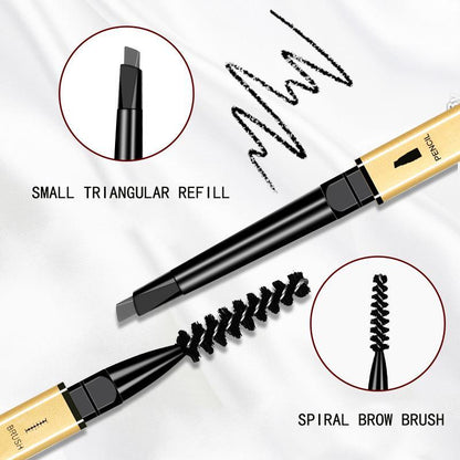 Long Lasting Eyebrow Pencil, 1 Count Brow Styling Brush, Brow Shading & Filling Pencil, Cosmetic Products