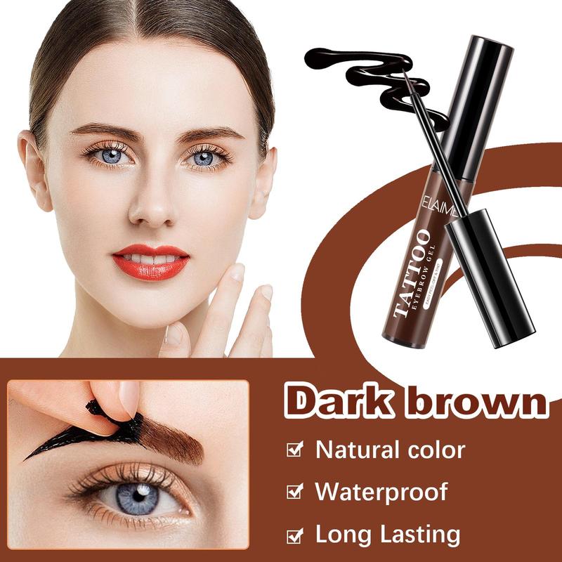 Tattoo Eyebrow Gel, 1 Box Waterproof Eyebrow Gel, Long Lasting Eyebrow Gel, Eyebrow Makeup Tool, Eye Brow Makeup Product