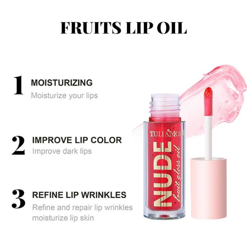 Long Lasting Moisturizing Lip Oil, Glossy Lip Glaze Stick for All Occasions Makeup