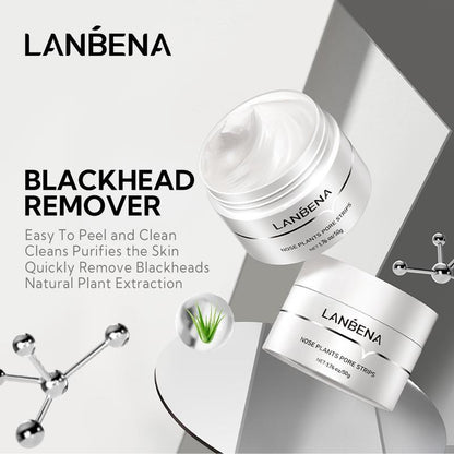 LANBENA Blackhead Nose Strips (1.76 oz), Pack of 100 Pore Strips, Blackhead Remover Mask - Includes Softening Tip: Submerge Bottle in Boiling Water for 5 Minutes