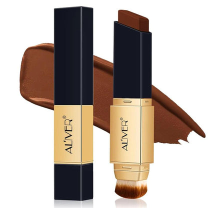 2 In 1 Concealer Stick, 1 Count Long Lasting Natural Foundation, Moisturizing Color Changing Contour Stick, Makeup Tool For Women