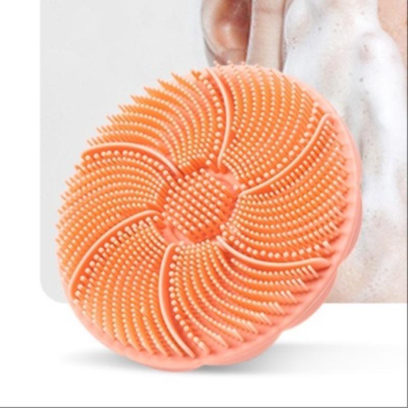 Silicone Face Scrubber, 1 Count Mini Portable Handheld Exfoliating Face Scrubber, Deep Cleansing Skin Massage Brush for Daily Skincare Bathroom Vacation Salon Hotel