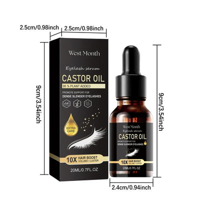 20ml Castor Oil Eyelash Serum, Natural Eyelash Extensions Serum, Eye Lash Care Product, Professional Eye Lash Care Product for Women and Girls