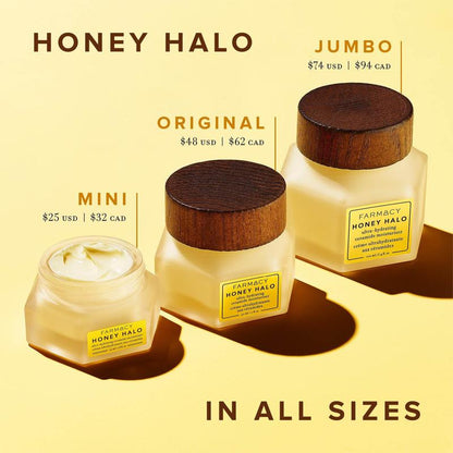 Farmacy Honey Halo Ceramide Face Moisturizer Cream - Hydrating Facial Lotion for Dry Skin