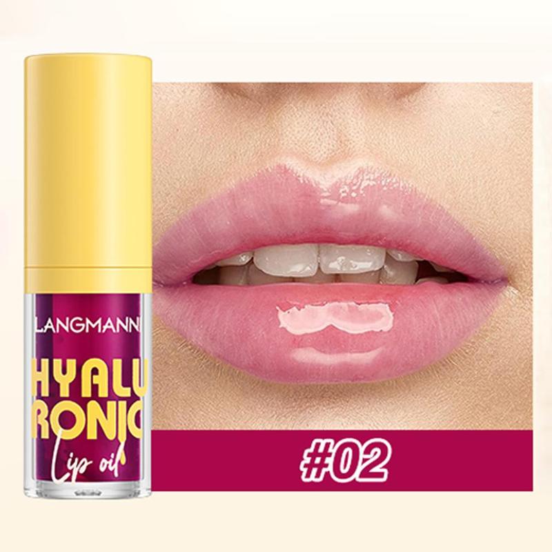 Hyaluronic Acid Lip Butter Balm, Moisturizing?Tinted Lip Gloss, Hydrating Lip Glaze Stick, Plumping Lip Oil Lip Moisturizer, Lip Care Products for Summer Gift