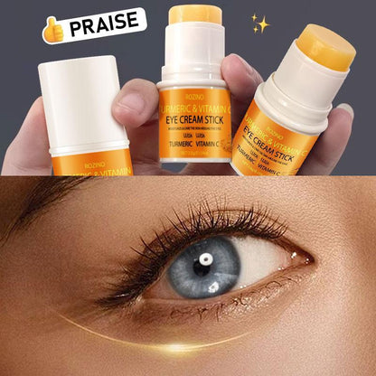 Turmeric Vitamin C Eye Cream Stick, Deep Hydrating & Moisturizing Eye Cream, Reduces The Look Of Fine Lines, Eye Care Product for Women & Men