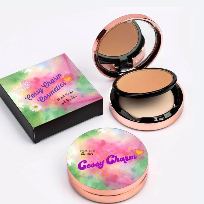 Pressed Powder Foundation Compact Hydrating, Oil Control Pore Minimizing Dry Skin, Concealer Makeup, Cosmetic Matte Hydrate, Compact Pressed Powder with Foundation, Cover. Blemishes Compact Powder Moisture Moisturizing Moisturize Moisturizer