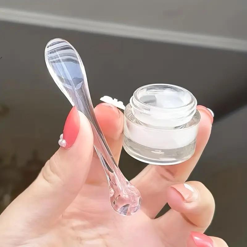 Eye Cream Applicator Spoon, 1 Count?Transparent Face Massager Stick, Portable Skincare Tool for Women