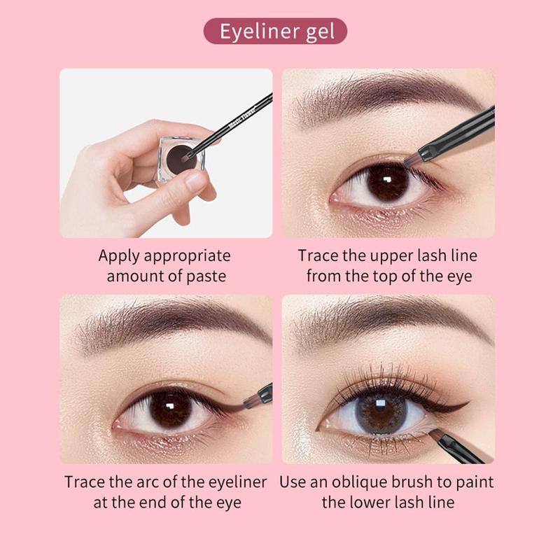 Eyebrow Makeup Gel with Eyebrow Brush (1 Piece), Waterproof Long Lasting Eyebrow Gel, Eyebrow Makeup Tool for Women