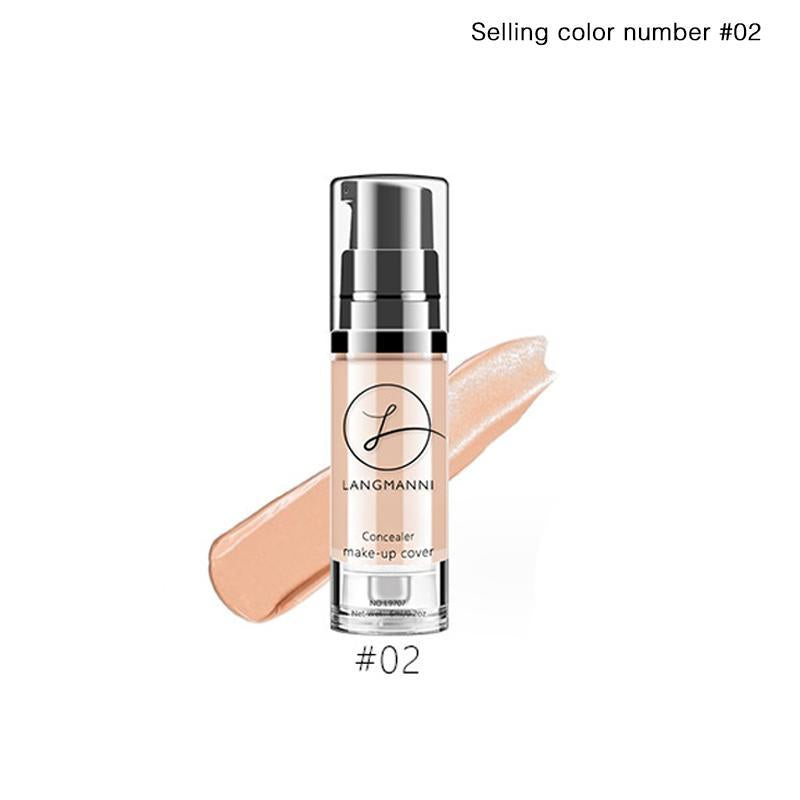 Long-lasting Foundation, Waterproof Concealer Foundation, Full Coverage Flawless Makeup Cream, Lightweight Concealer Foundation for Women & Girls