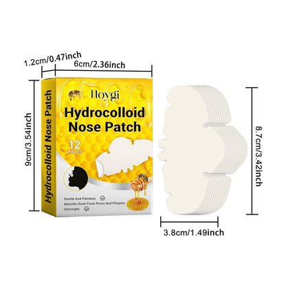 Hydrogel Nose Patch (12pcs/box), Invisible Nose Cover, Nose Cleaning Patches, Facial Skin Care Product for Women & Men