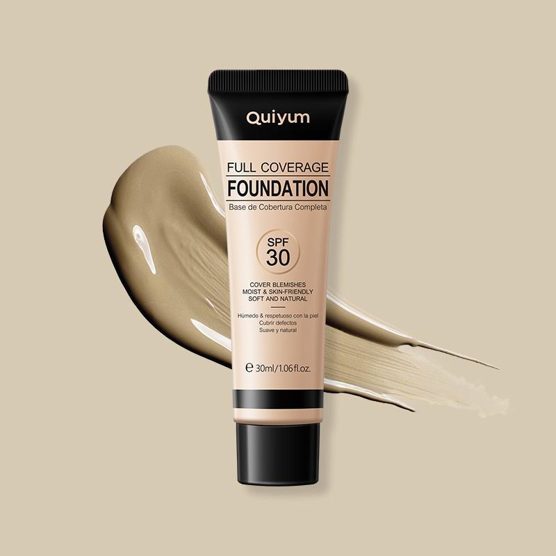 Full Coverage Foundation, Long Lasting Concealer Foundation, Moisturizing Flawless Makeup Base Primer, Lightweight Dark Skin Covering Makeup Cream