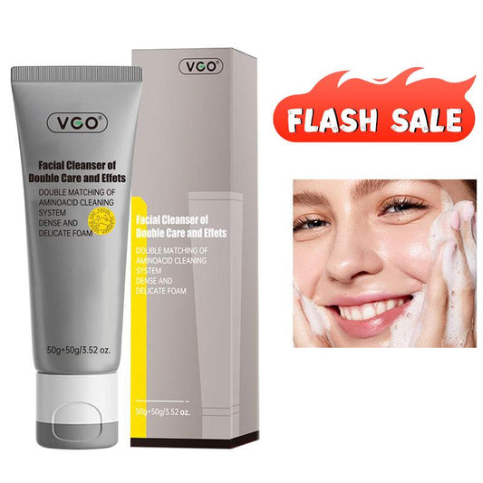 VGO Double tube facial cleanser Facial Cleanser of Double Care and Effets ,All Skin Types, Cleansing, Moisturizing Facial Wash