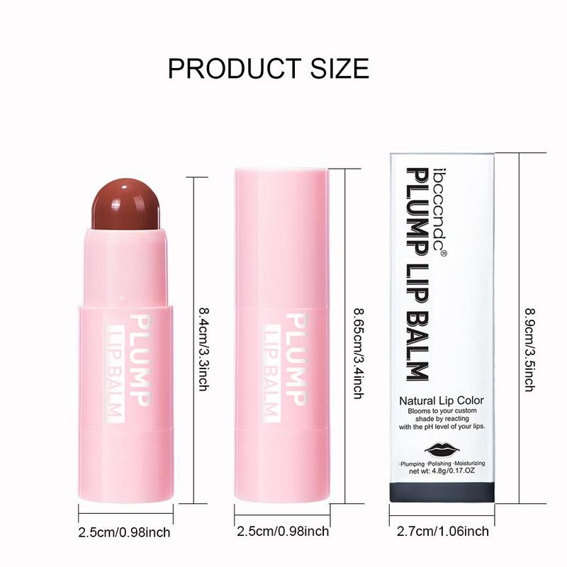 Plumping Lip Balm, 2pcs/set Tinted Lip Plumper, Enhancing & Hydrating Lip Moisturizer, Natural Raw Material Lipstick for Women Makeup