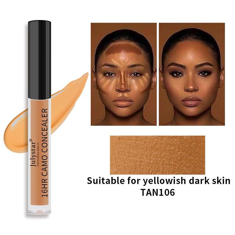 Long-lasting Cosmetic Concealer, Waterproof Concealer Cream, Full Coverage Concealer for Dark Spot, Tattoo & Acne, Makeup Product for Women & Girls