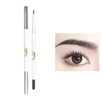 Double-ended Eyebrow Pencil, 1 Count Waterproof Long Lasting Eyebrow Pencils, Eye Makeup Products for Beginners