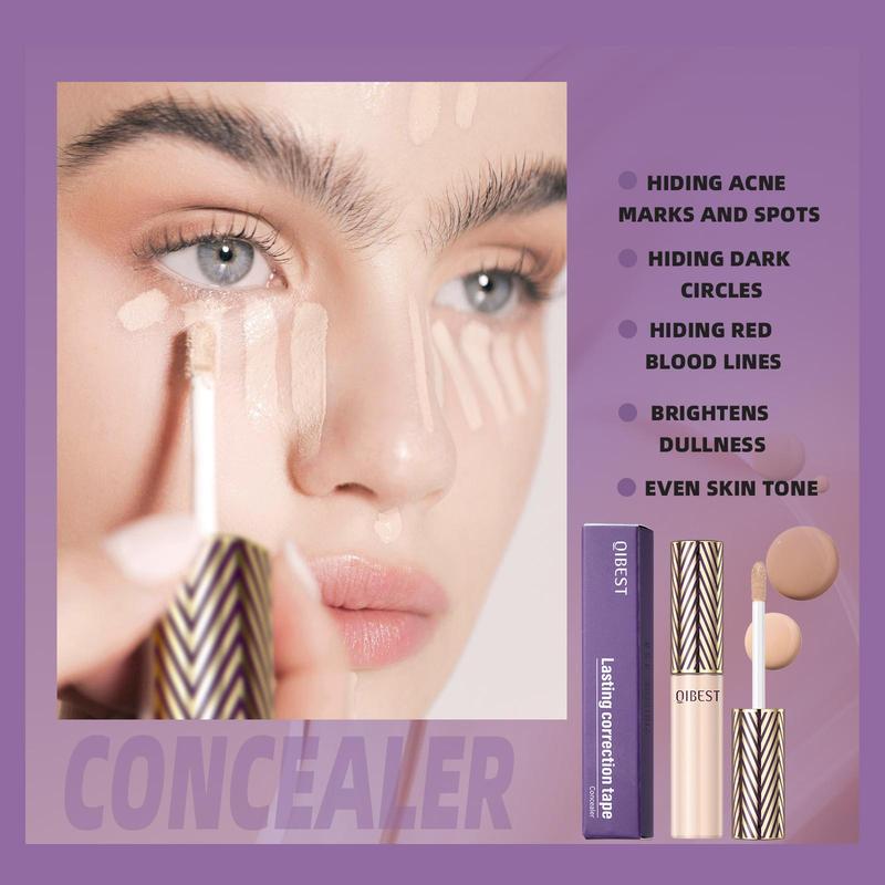 Long-lasting Waterproof Liquid Concealer, 4pcs/set Sweat Resistant Stain Covering Concealer Cream, Concealer Stick, Makeup for Women Use