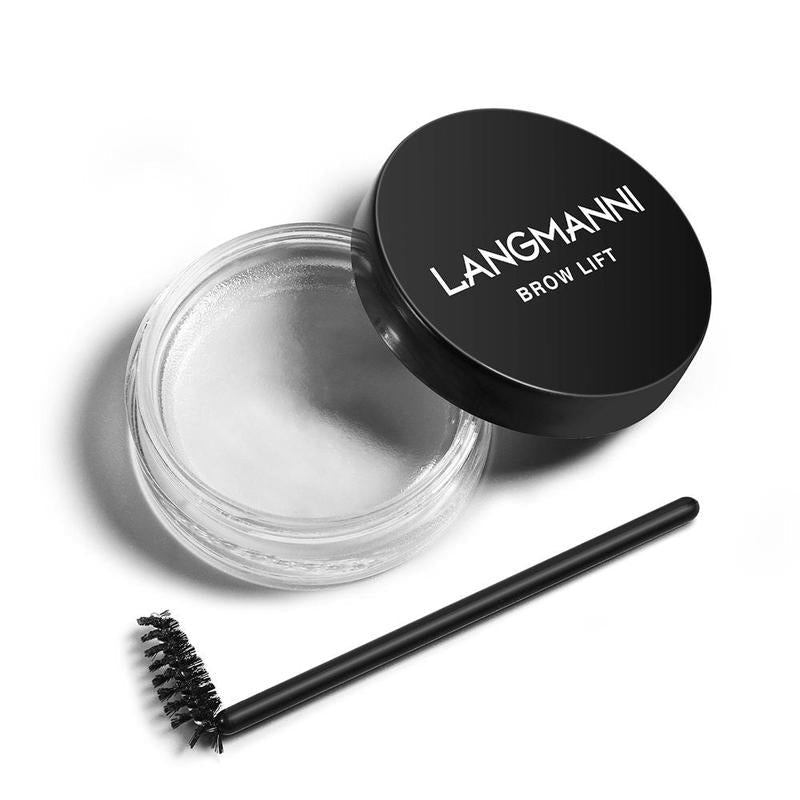 Lightweight Clear Eyebrow Wax & Eyebrow Brush, Eyebrow Soap Kit, Long Lasting Eyebrows Styling Wax Eyebrow Setting Gel, Clear Eyebrow Pomade, Eyebrow Makeup Set