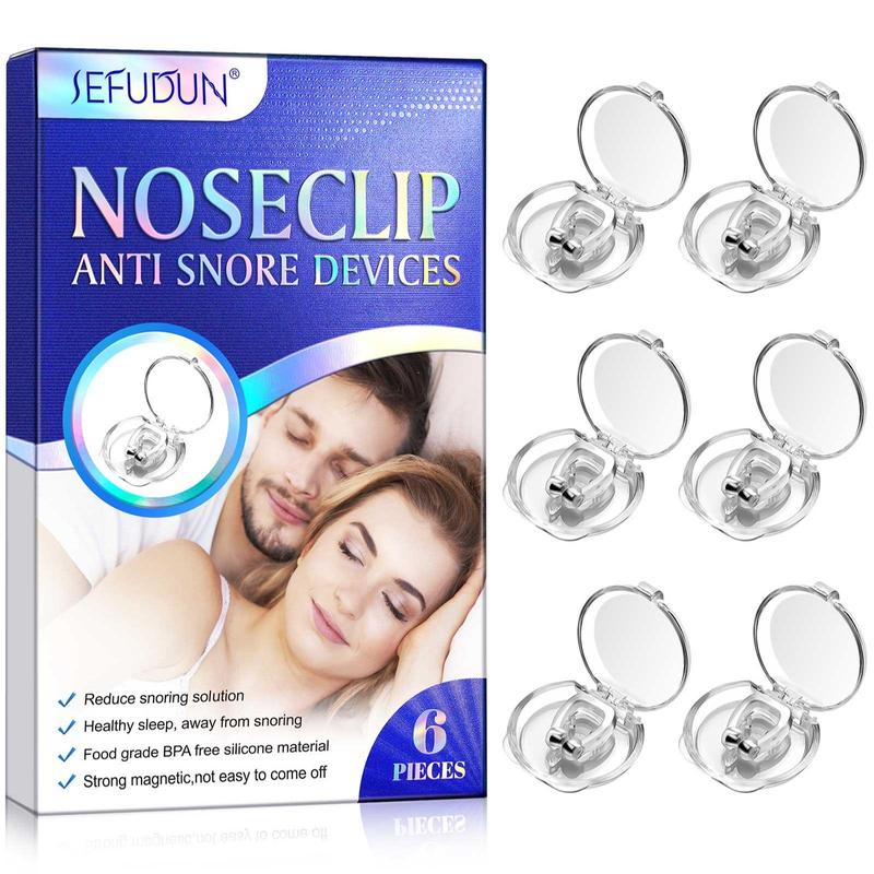 Nose Clips, 6 Counts/box Anti Snoring Nose Clips, Silicone Nose Clips, Sleeping Aids For Men & Women