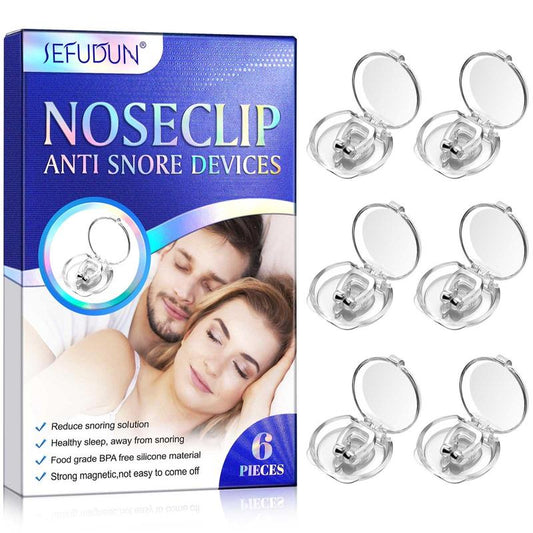 Nose Clips, 6 Counts/box Anti Snoring Nose Clips, Silicone Nose Clips, Sleeping Aids For Men & Women