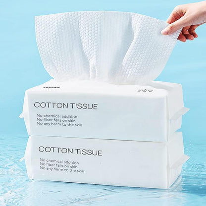 100 Pcs Disposable Face Towel For Washing Soft Dry Wipes Skincare Comfort (Pack of 1)