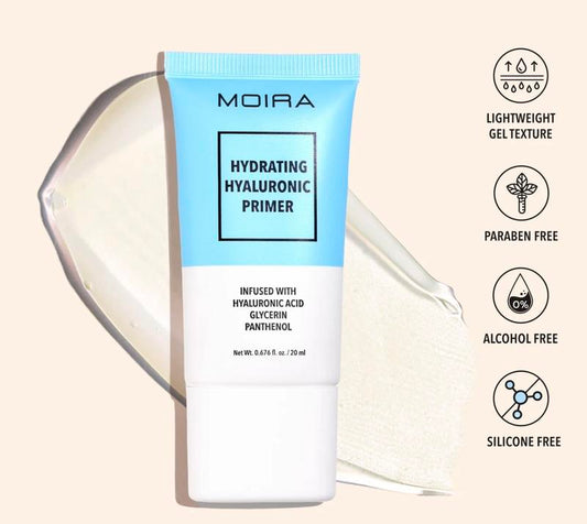 Moira Beauty Hydrating Hyaluronic Primer Cosmetic Makeup Korean Cream Moisture Flawless Smooth Hyaluronic Acid Moisturizing Hydrate Moisturize