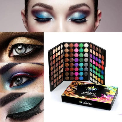 120 Colors Eyeshadow Palette, 1 Count Matte and Glitter Eye Shadows Palette, Summer Long Lasting Shimmering Eye Shadow Makeup Products, Colorful Eye Makeup Products for All Styles and Occasions,?Compact?Cosmetic?Palette