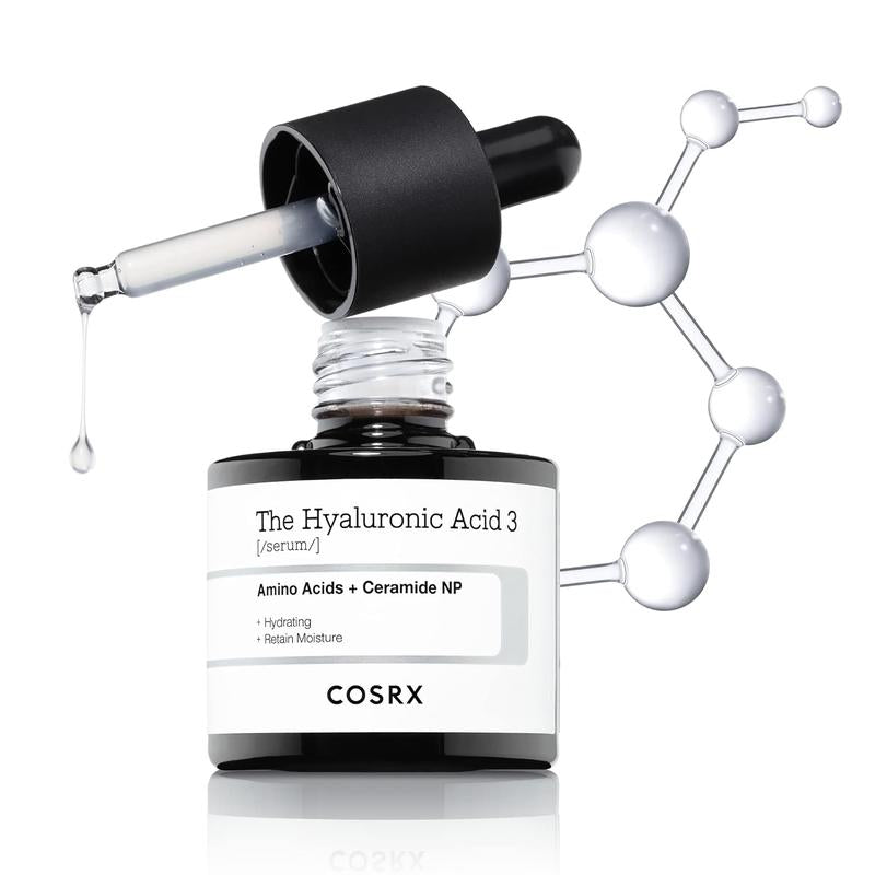 COSRX Pure Sodium Hyaluronic Acid 3% Serum, Hydration & Moisture Boosting Facial Serum for Fine Lines & Wrinkles, Plump & Repair Dry Skin, phbalancewash, 0.67fl.oz/20ml, No Artificial Fragrance, Korean Skincare