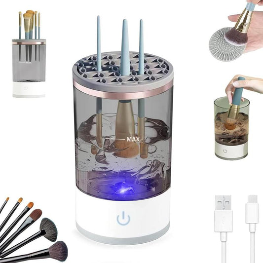 Electric Makeup Brush Cleaner, Brushly Brush Cleaner, Automatic Spinning Makeup Brush Cleaner Fit For All Size Makeup Brush