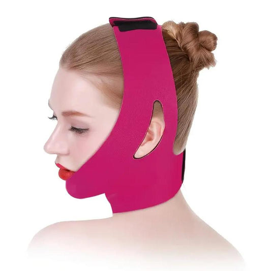 Face?Firming?Bandage, Double Chin Shaping & Neck Wrapping Bandage, V Line?Facial?Skin Slimming Lifting Strap, Adjustable Skincare Tools for Women