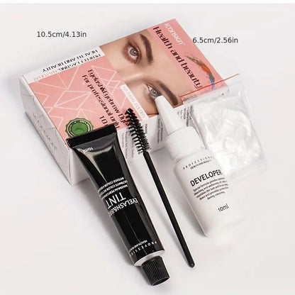 Eyebrow Dye Kit, 1 Set Long Lasting Eyebrow Dye Kit, Natural Eyebrow Tinting Kit, Eye Brow Makeup Kit, Professional Makeup Accessories for Women