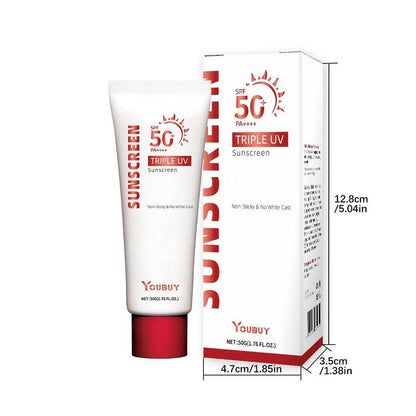 Sunscreen Set (2 Counts/set), Facial Sunscreen Cream & Refreshing Long Lasting Body Sun Care Cream, Moisturizing Sun Care Product for Women & Men