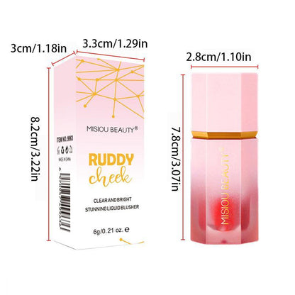 Long Lasting Liquid Blush Stick, 1 Count Smudge-proof Blush Stick Natural Skin Tone Blush for Daily Makeup, Lightweight Blush, Soft Color Shadow Suitable for All Skins