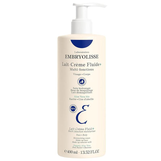 EMBRYOLISSE Lait Creme Fluid+ 13.52 fl.oz. Face & Body Moisturizer - Makeup Primer - after-sun, after-shave - Hydrating Face Moisturizers for All Skin Types